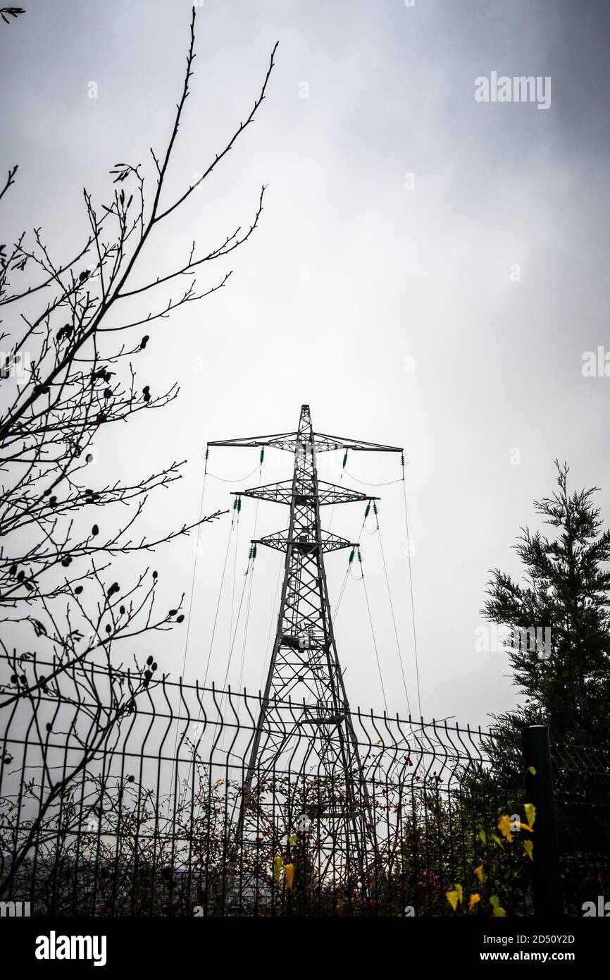 Grande traliccio che guarda a Newcastle Upon tyne, Tyne and Wear, Regno Unito Foto Stock