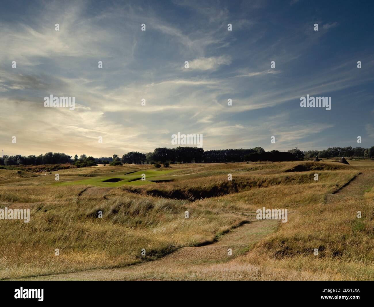 Royal St. George's Golf Club, Sandwich, Kent UK Venue per il ritardato (a causa della pandemia di Covid-19) 149th Open Golf Championship Foto Stock