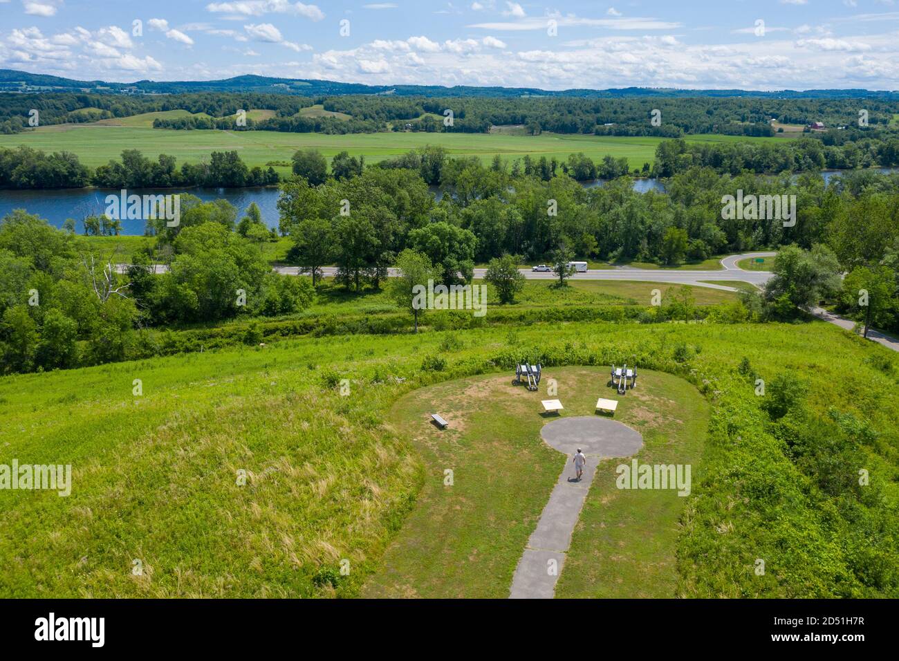 Saratoga National Historical Park, Stillwater, NY, USA Foto Stock