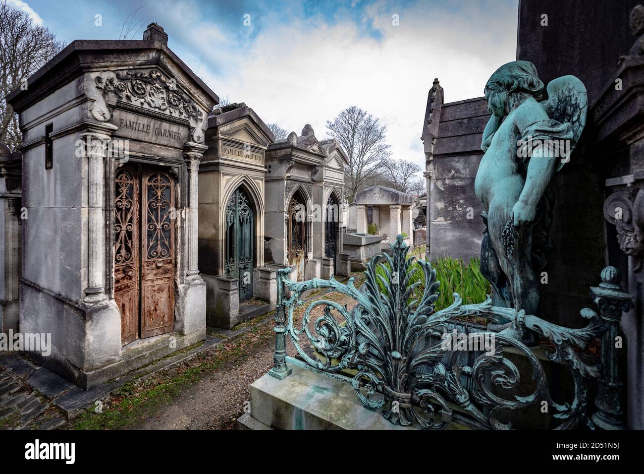 Tombe Monumentali francesi a Père Lachaise, Parigi Foto Stock