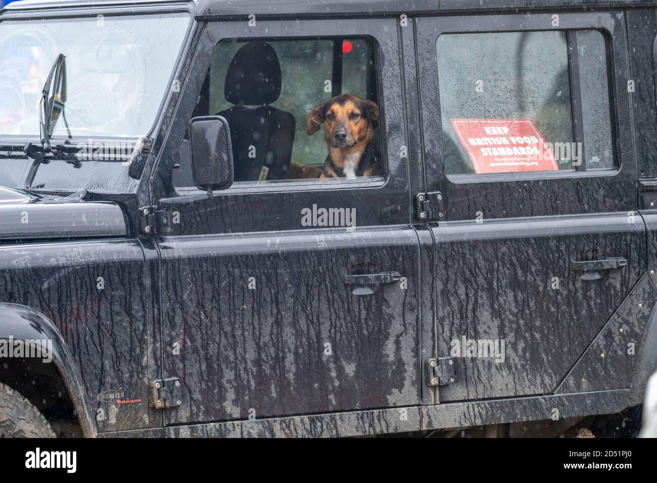 Londra, Regno Unito. , . Una 'protesta del trattore' a sostegno dell'agricoltura britannica tenuta in Parliament Square Credit: Ian Davidson/Alamy Live News Foto Stock