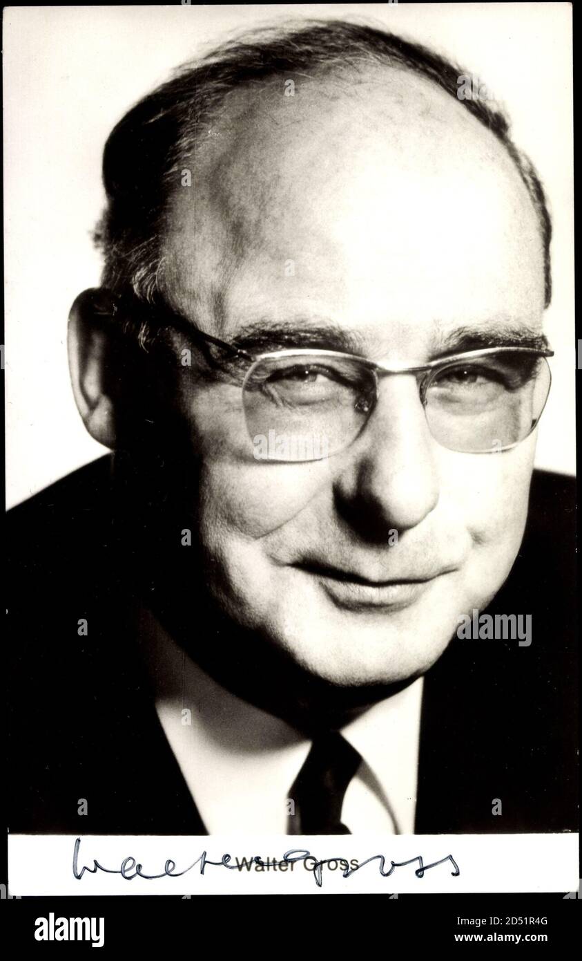 Schauspieler Walter Gross, Portrait, Braille | utilizzo in tutto il mondo Foto Stock