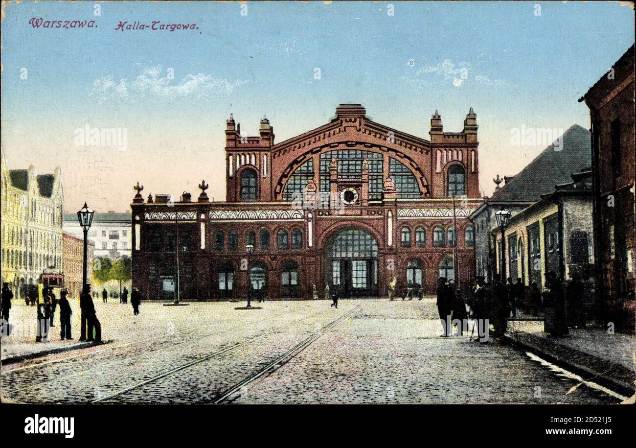 Warszawa Warschau Polen, Hala Targowa, Markthalle | utilizzo in tutto il mondo Foto Stock