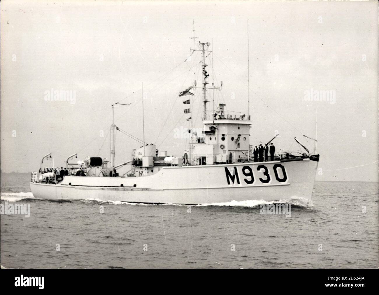 Französisches Kriegsschiff M 930, Ansicht Steuerbord | utilizzo in tutto il mondo Foto Stock