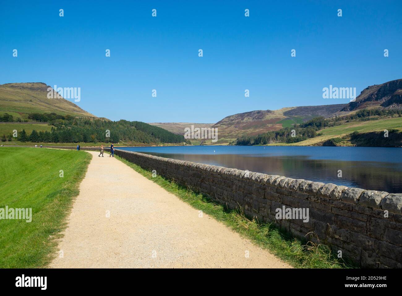 Colomba Stone Reservoir, Greenfield, Greater Manchester, Inghilterra. Foto Stock