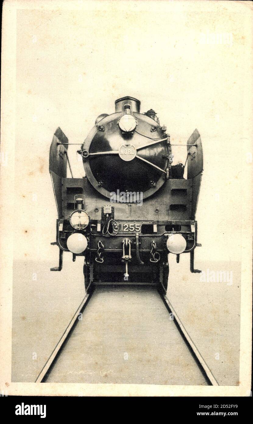 Chemin de fer du Nord, Locomotiva Pacific, Französische Eisenbahn, 3 1255 | utilizzo in tutto il mondo Foto Stock
