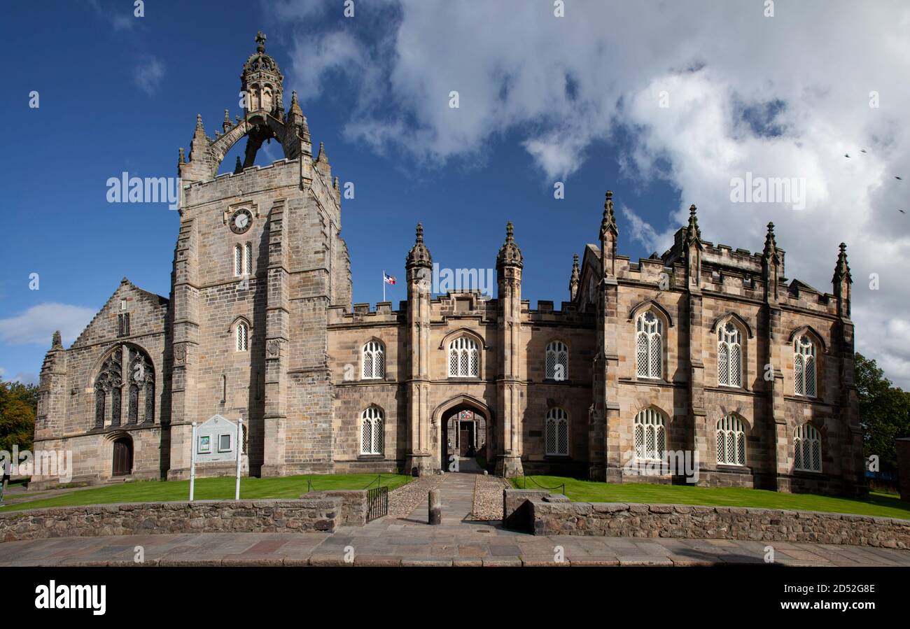 Panorama del King's College, Aberdeen Foto Stock