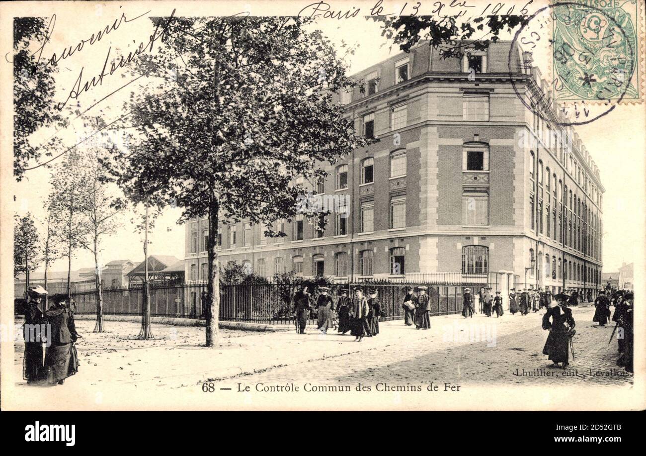 Parigi, le Contrôle Commun des Chemins de Fer, Eisenbahnverwaltung | utilizzo in tutto il mondo Foto Stock
