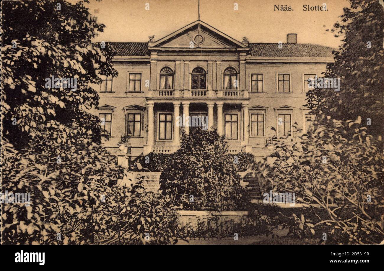 Nääs Schweden, Slottet, Ansicht vom Schloss, Vorgarten | utilizzo in tutto il mondo Foto Stock