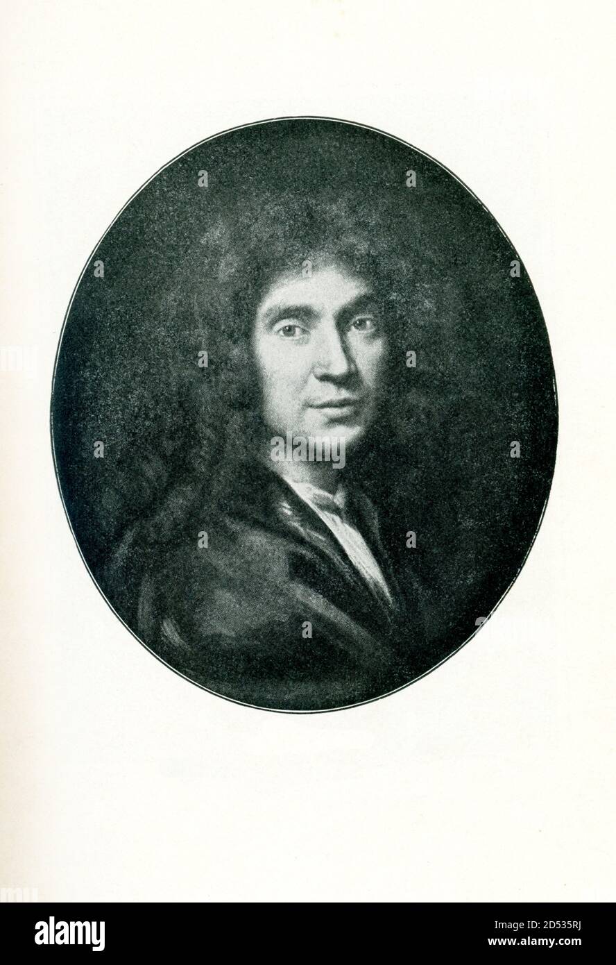 Jean-Baptiste Poquelin (Molière, 1622-1673) è stato un drammaturgo, attore e poeta francese, ampiamente considerato uno dei più grandi scrittori della lingua francese e della letteratura universale. Le sue opere esistenti includono commedie, farces, tragicomedies, comédie-ballets e molto altro ancora. Foto Stock