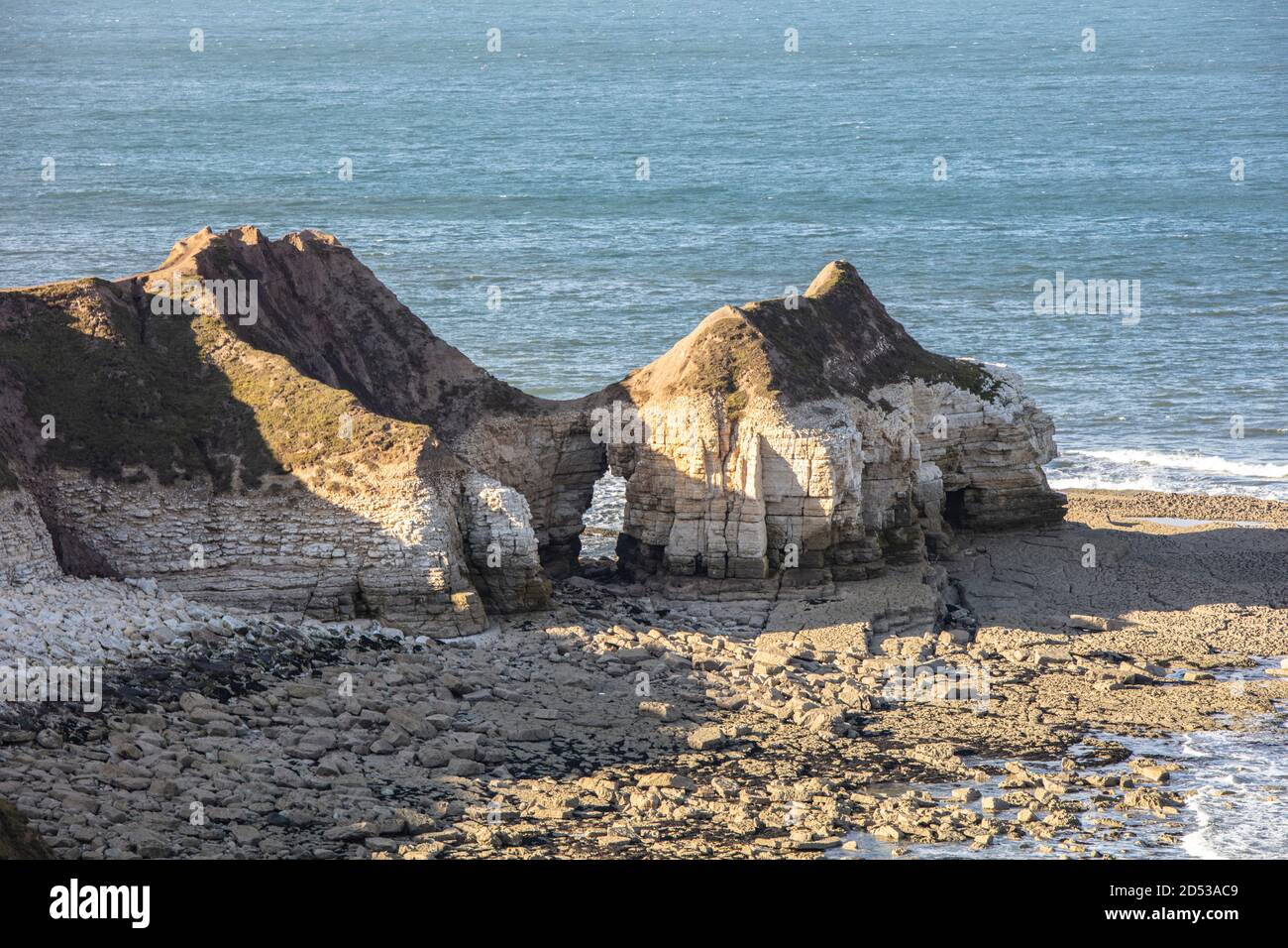 Flamborough Head sulla costa a nord di Humberside Foto Stock