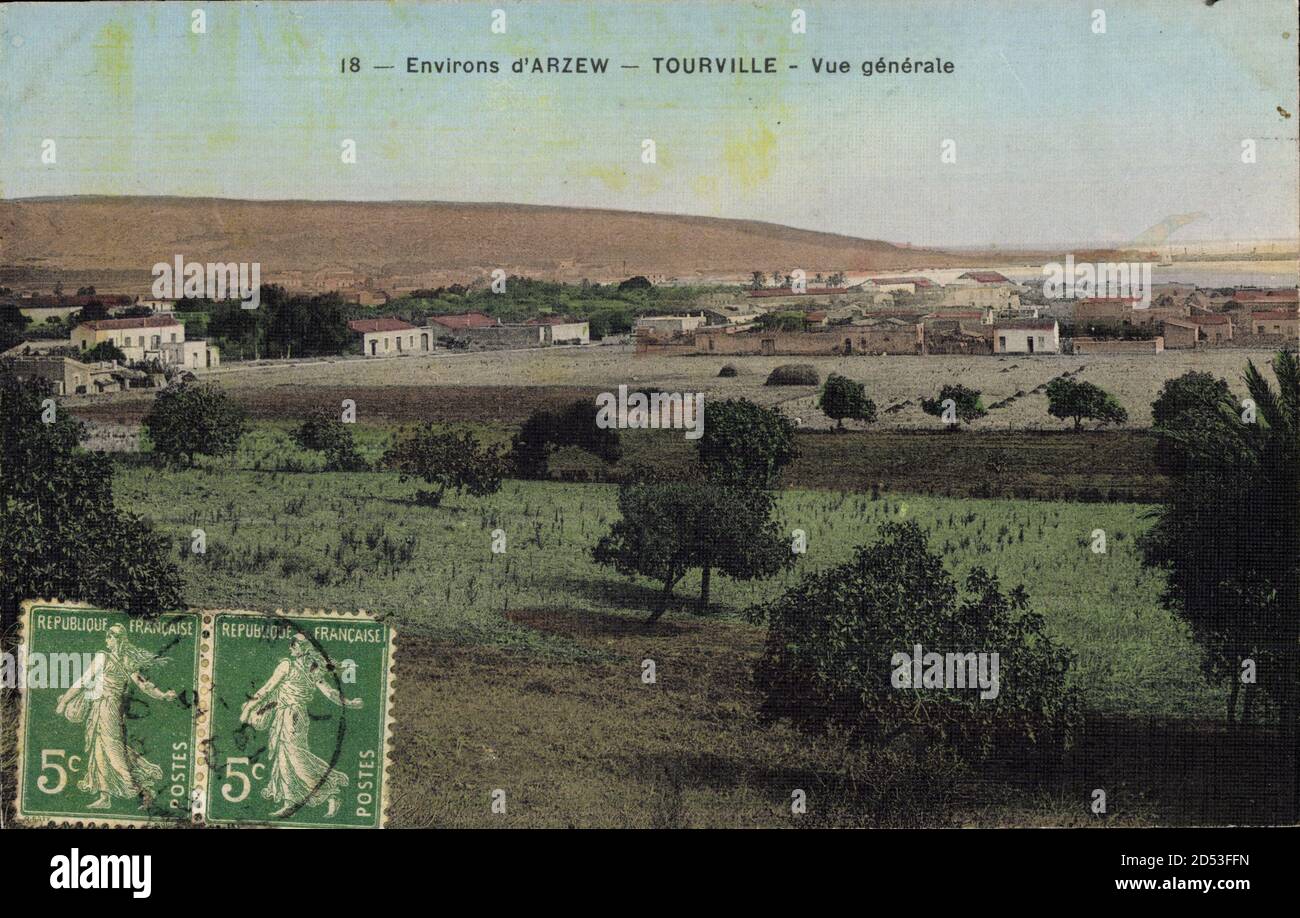 Tourville Arzew environs Algerien, Vue generale, Blick auf den Ort | usage worldwide Foto Stock