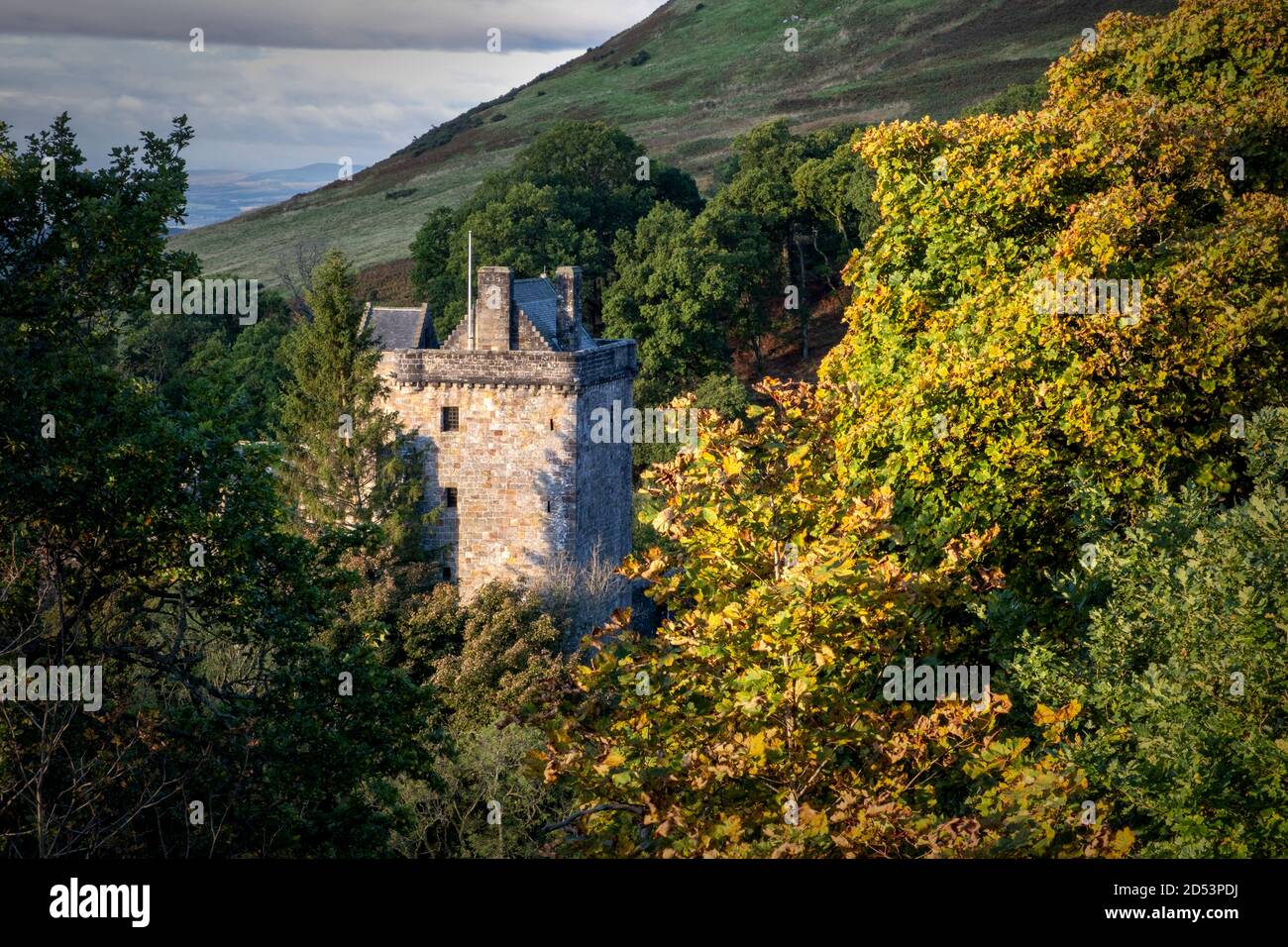 Castle Campbell, Dollar Glen, Scozia, Regno Unito Foto Stock