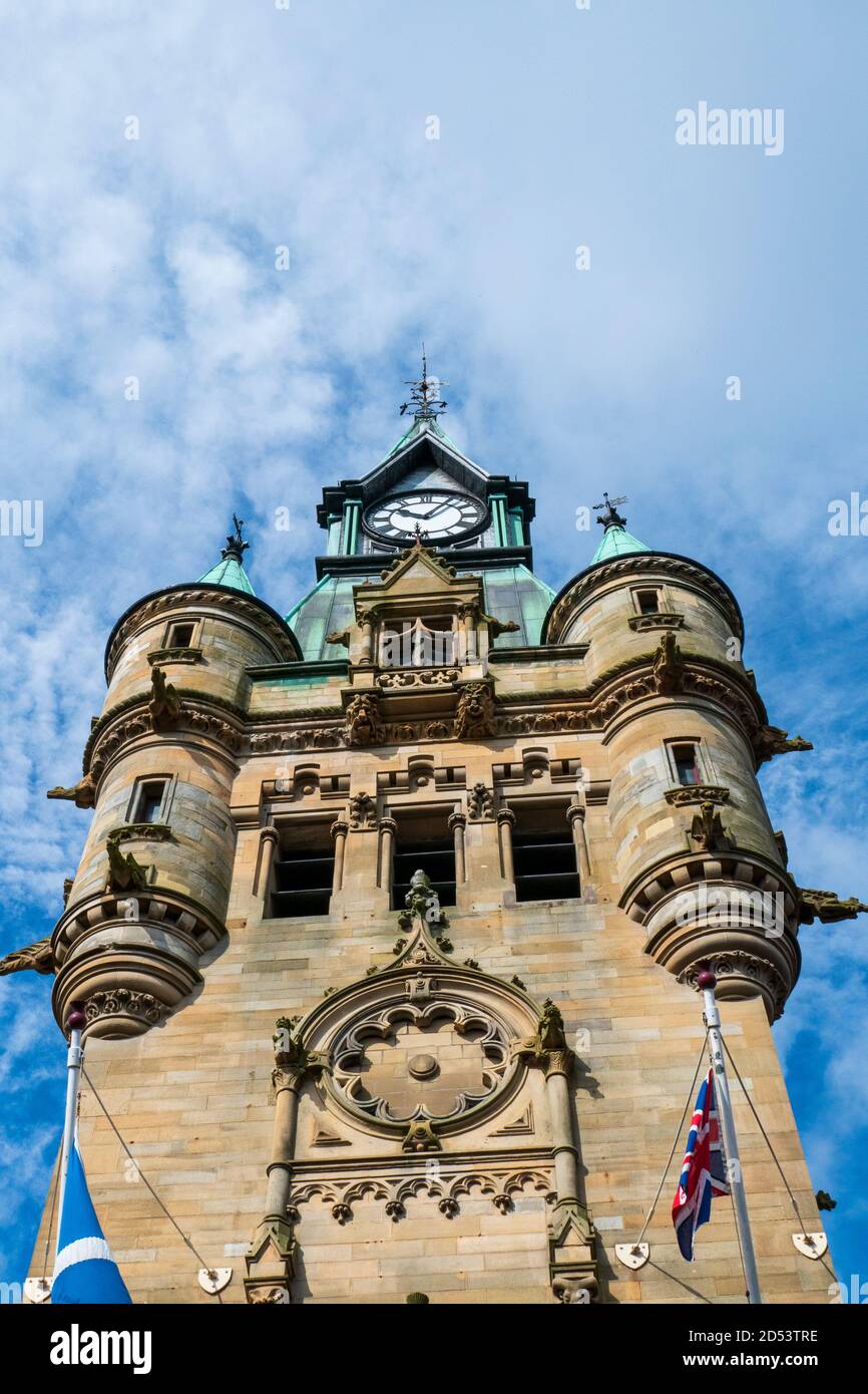 Rathaus City Chambers a Dunfermline Schottland Foto Stock