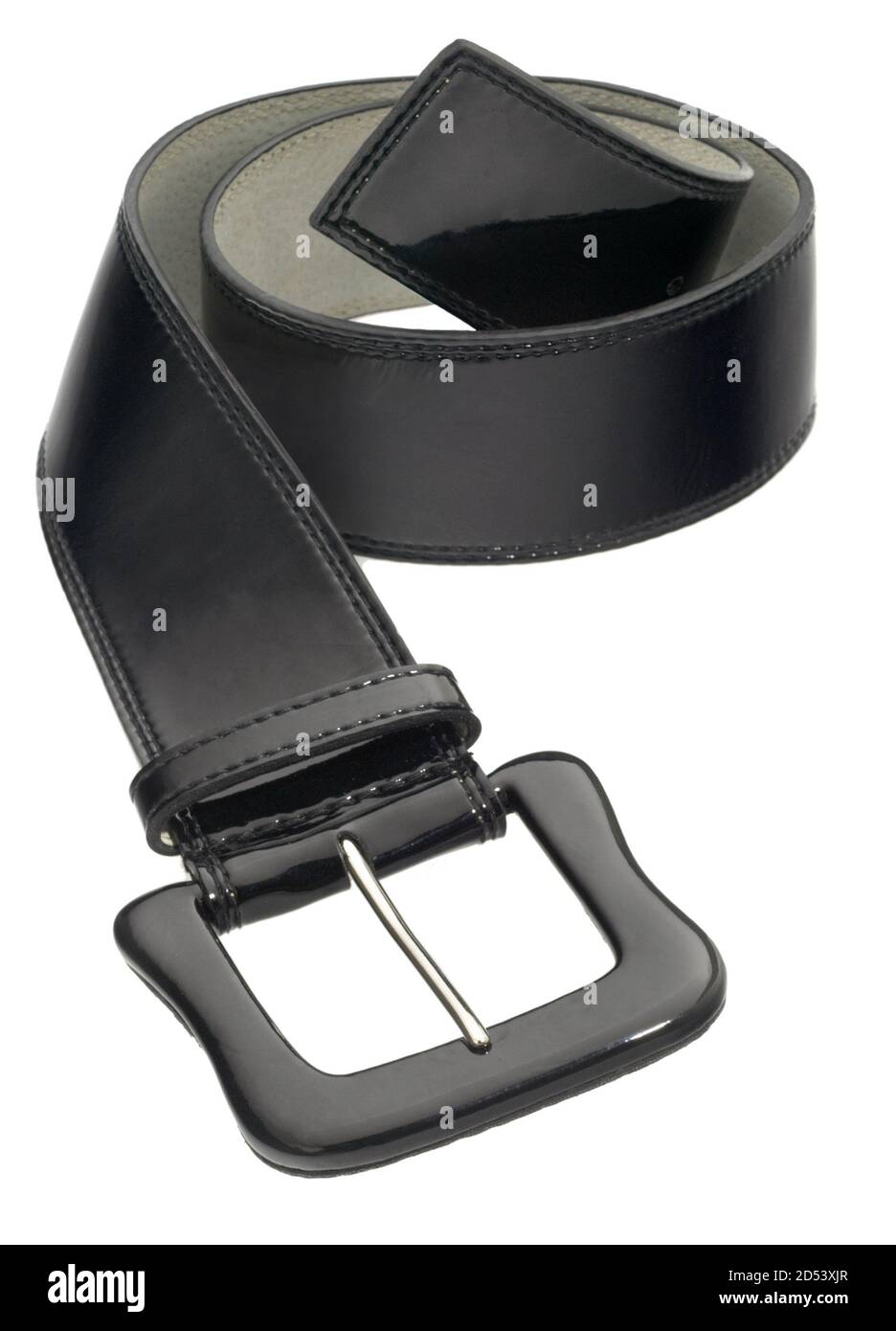 Cintura nera Limited Express fotografata su sfondo bianco Foto Stock