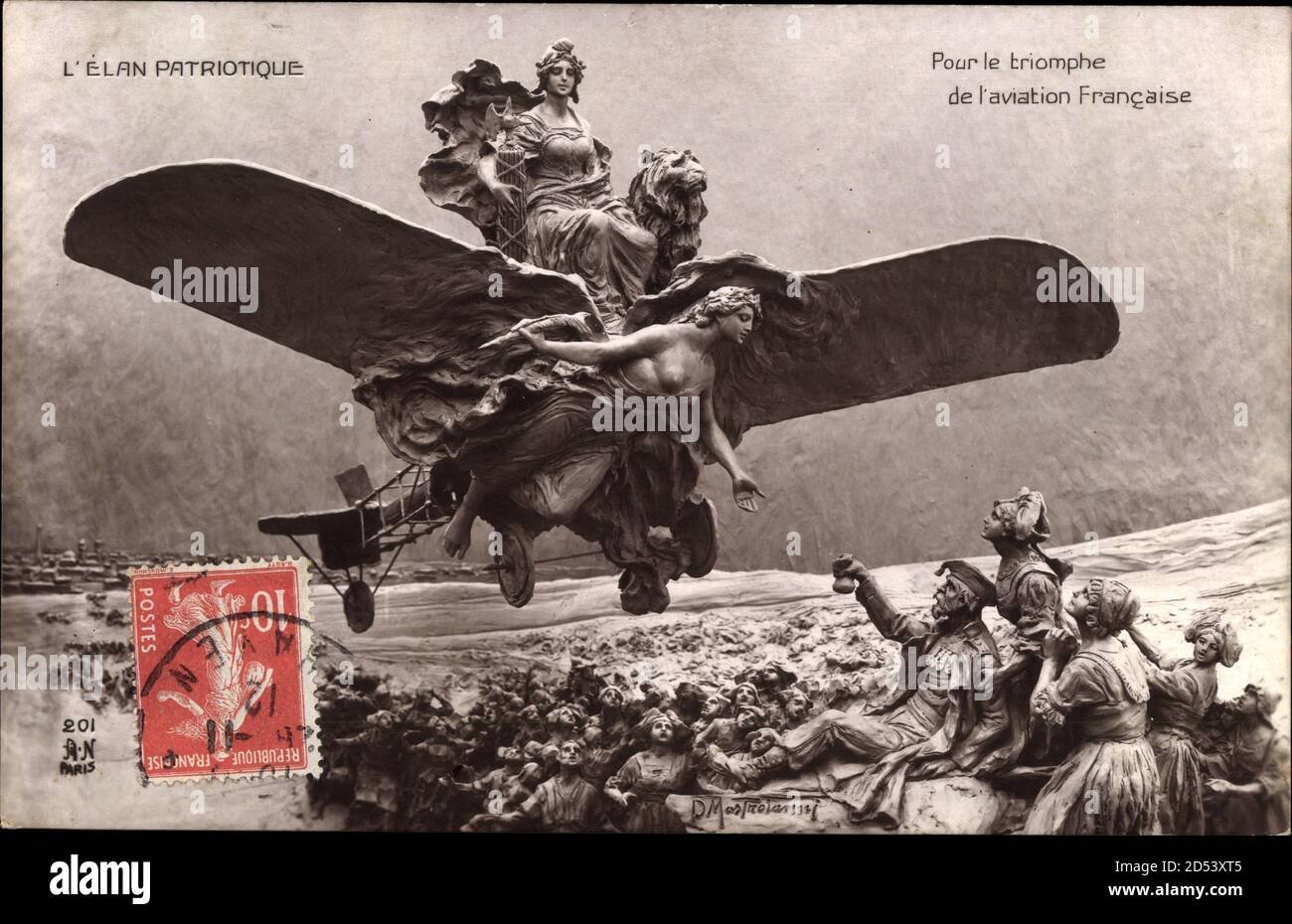 LÉlan Patriotique, pour le triomphe de laivation Francaise | utilizzo in tutto il mondo Foto Stock