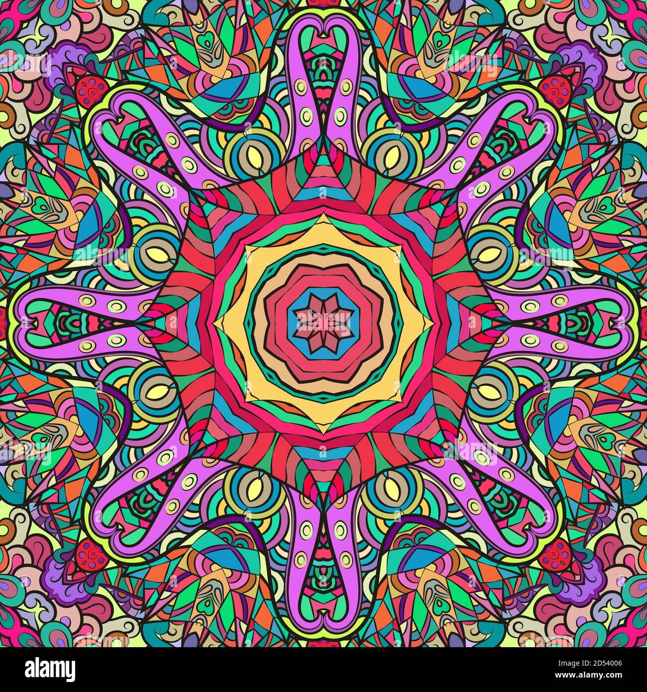 Design mehndi per piastrelle tracheate senza cuciture Illustrazione Vettoriale Design mehndi per piastrelle tracheate senza cuciture Illustrazione Vettoriale