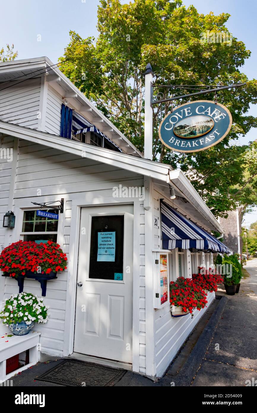 Cove Cafe al Perkins Cove di Ogunquit, Maine. Foto Stock
