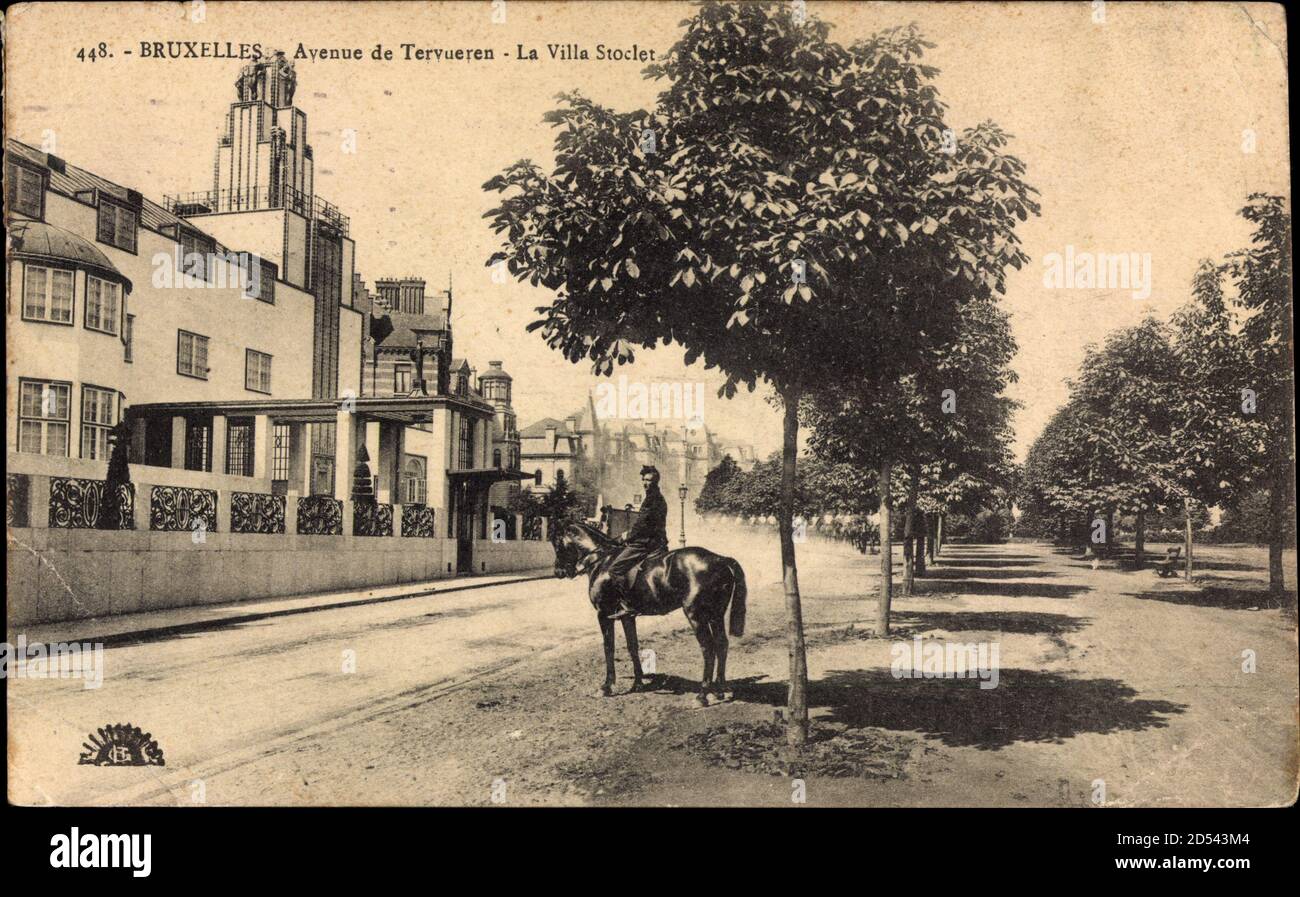 Bruxelles Brüssel, Avenue de Tervueren, la Villa Stoclet | utilizzo in tutto il mondo Foto Stock