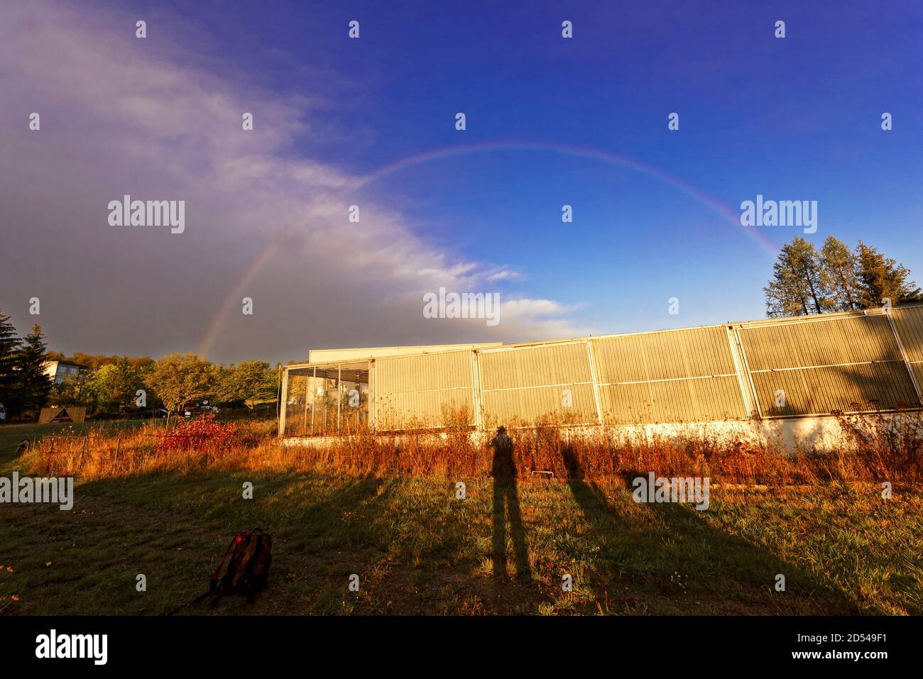 Arcobaleno in Germania. Foto Stock