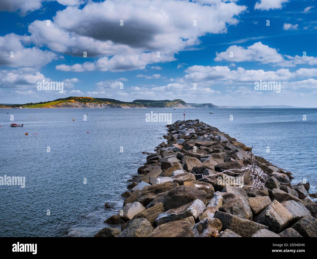 Lyme Regis Cobb Foto Stock