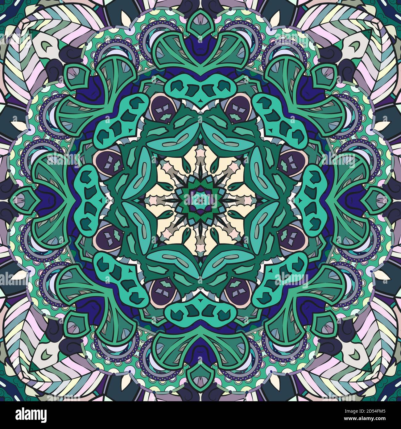 Design mehndi per piastrelle tracheate senza cuciture Illustrazione Vettoriale Design mehndi per piastrelle tracheate senza cuciture Illustrazione Vettoriale