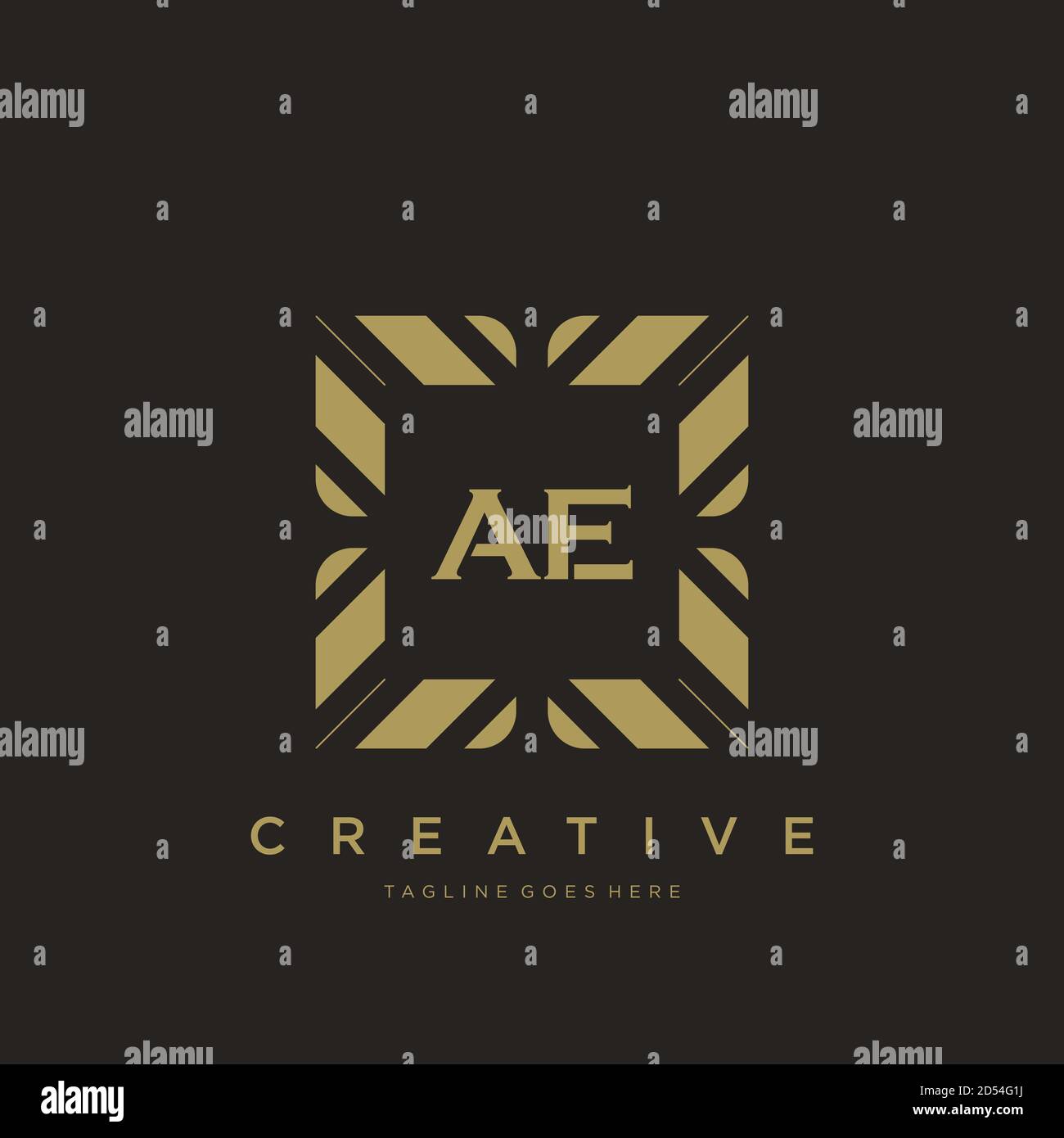 AE lettera iniziale lusso ornamento monogramma modello vettore art Illustrazione Vettoriale
