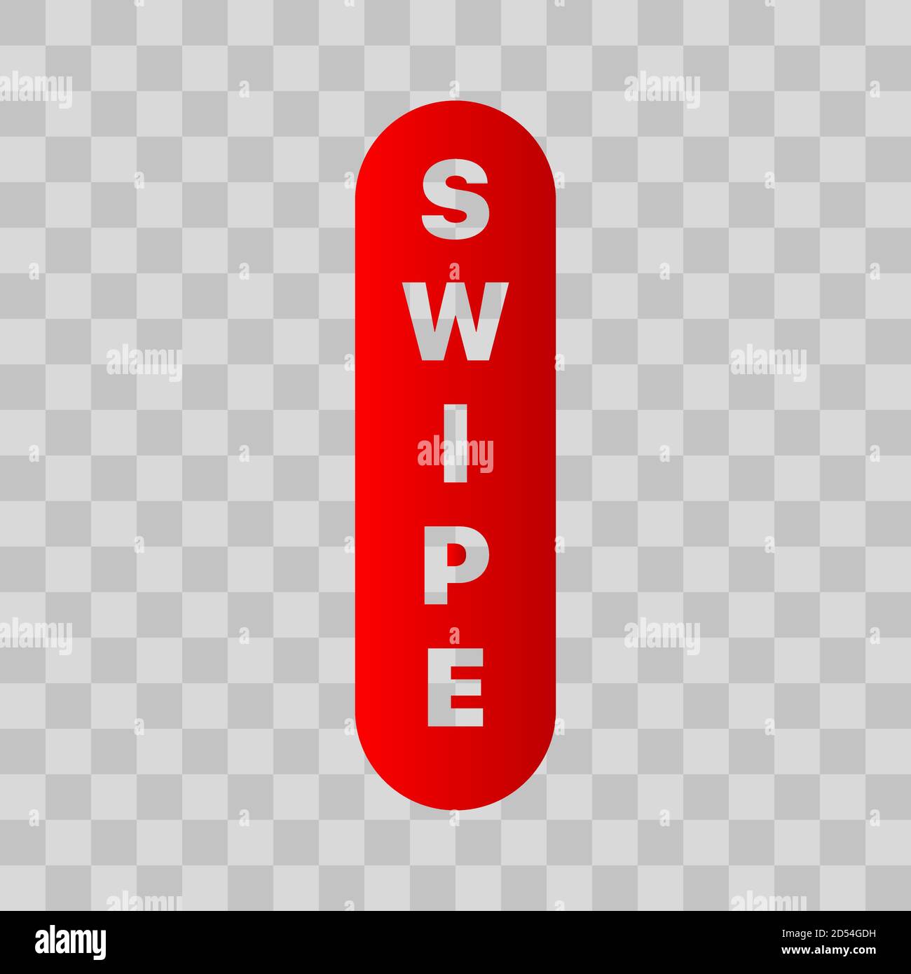 Scorri il pulsante. Scorrere l'icona. Scorri YouTube. Pulsante UI. Scorri la freccia su uno sfondo trasparente. Illustrazione vettoriale Illustrazione Vettoriale