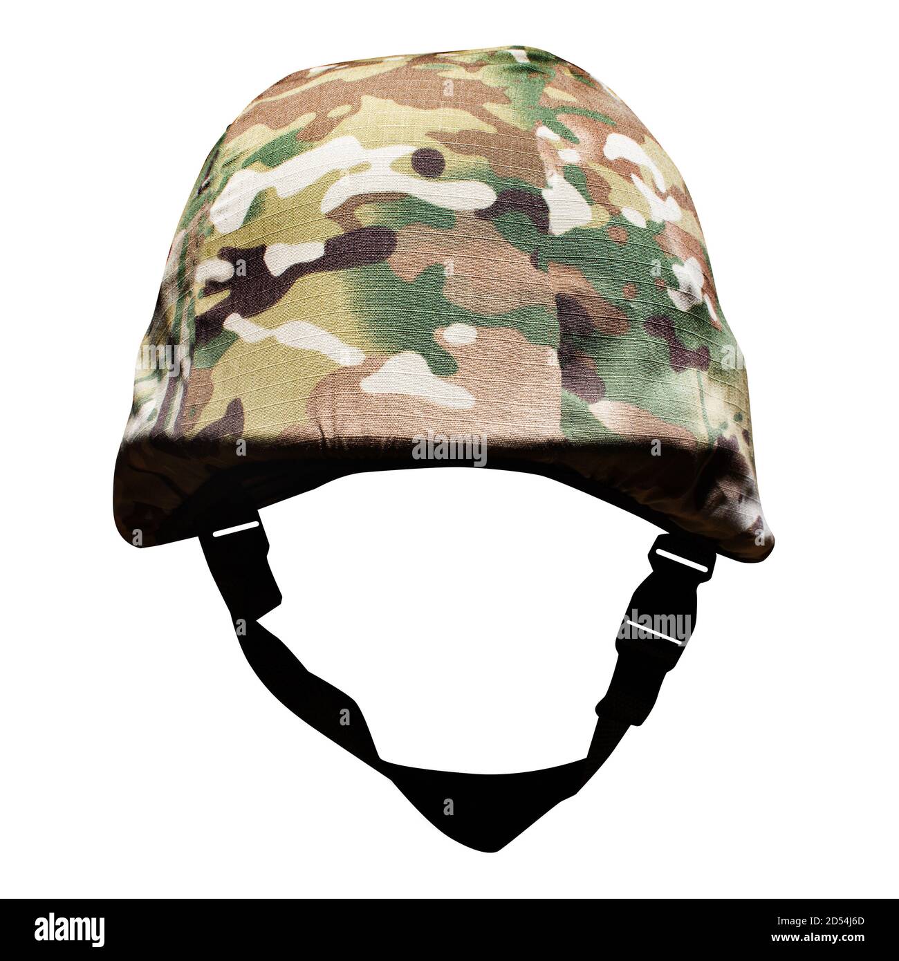 Foto di un isolato casco camuffato da guerra soldato in copertura su sfondo  bianco Foto stock - Alamy