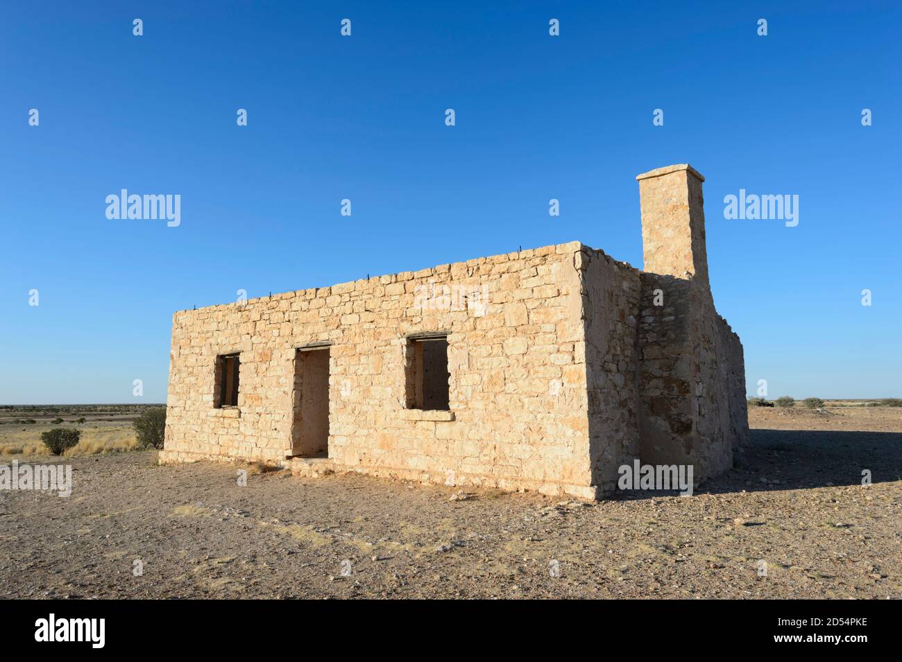 Carcory Homestead Ruin è una ex residenza di Sidney Kidman, patrimonio dell'umanità, sulla Eyre Developmental Road, Birdsville, Shire of Diamantina, Queensl Foto Stock