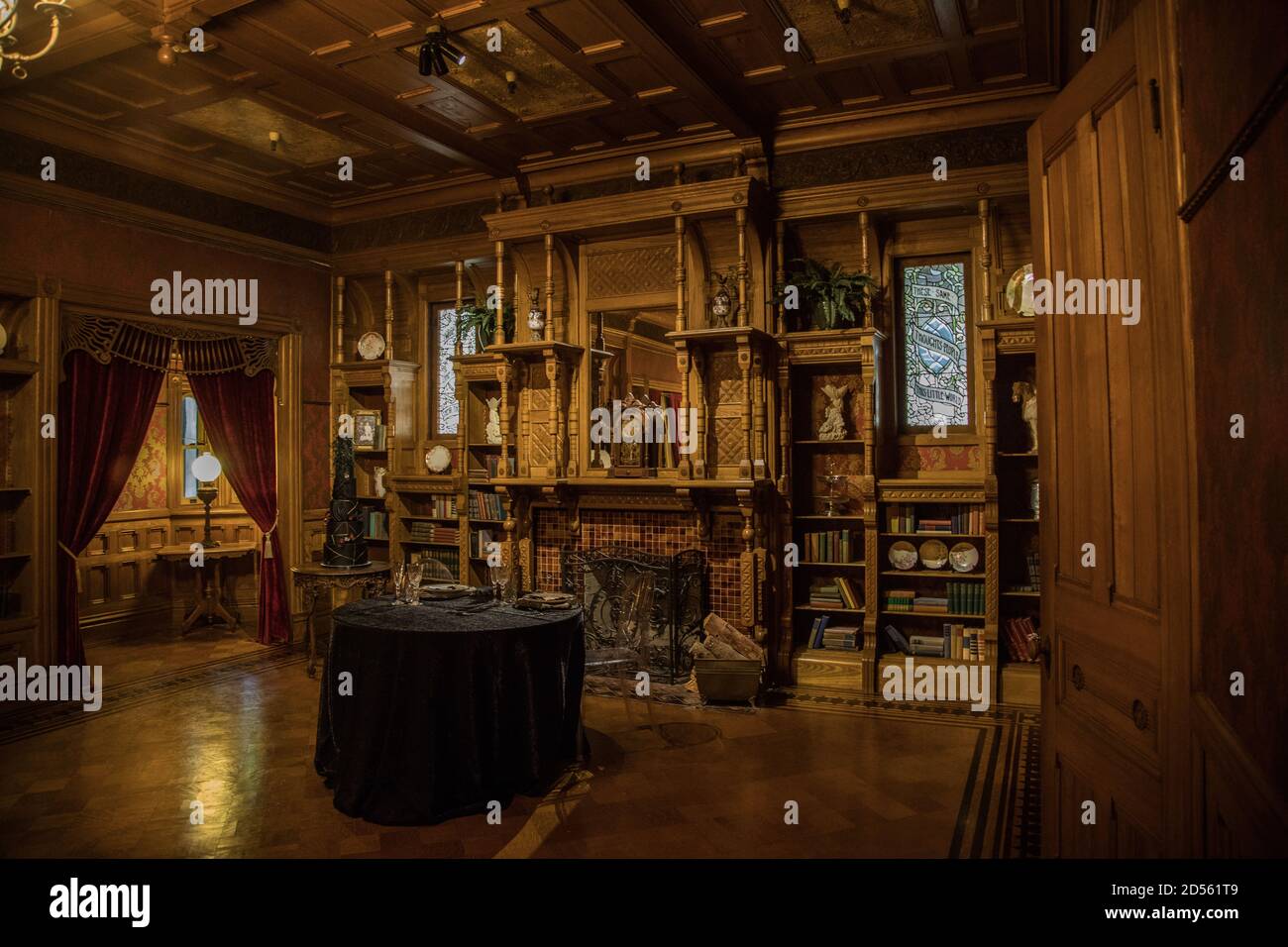 Foto interne della Winchester Mystery House a San Jose California Foto Stock