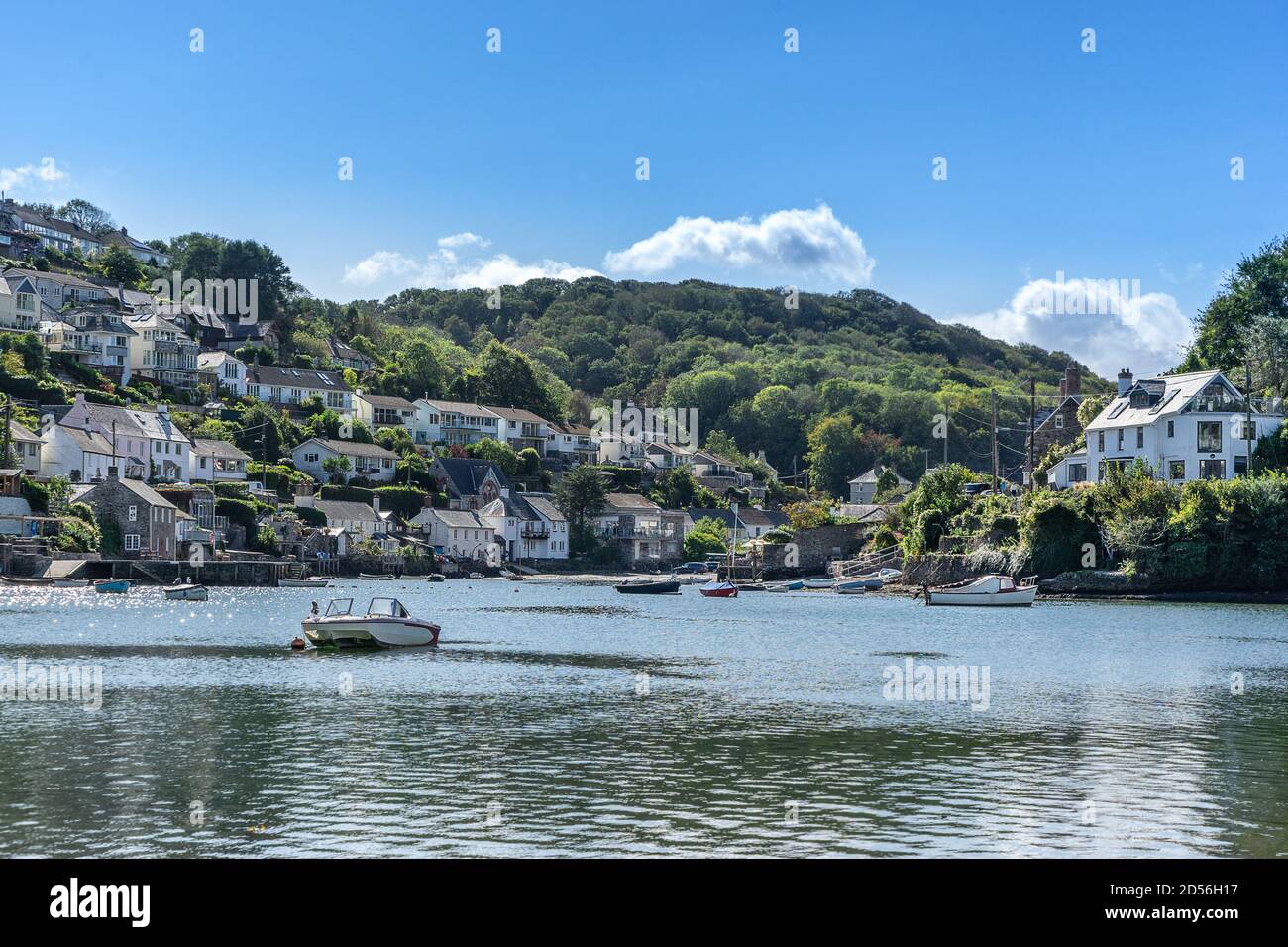 Noss Mayo sul fiume Yealm in Devon Foto Stock