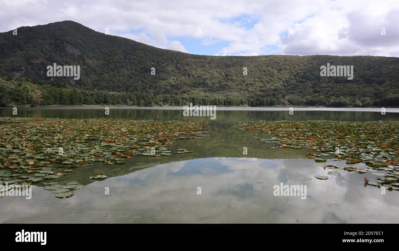 Monticchio - Panorama sul Lago Grande Foto Stock