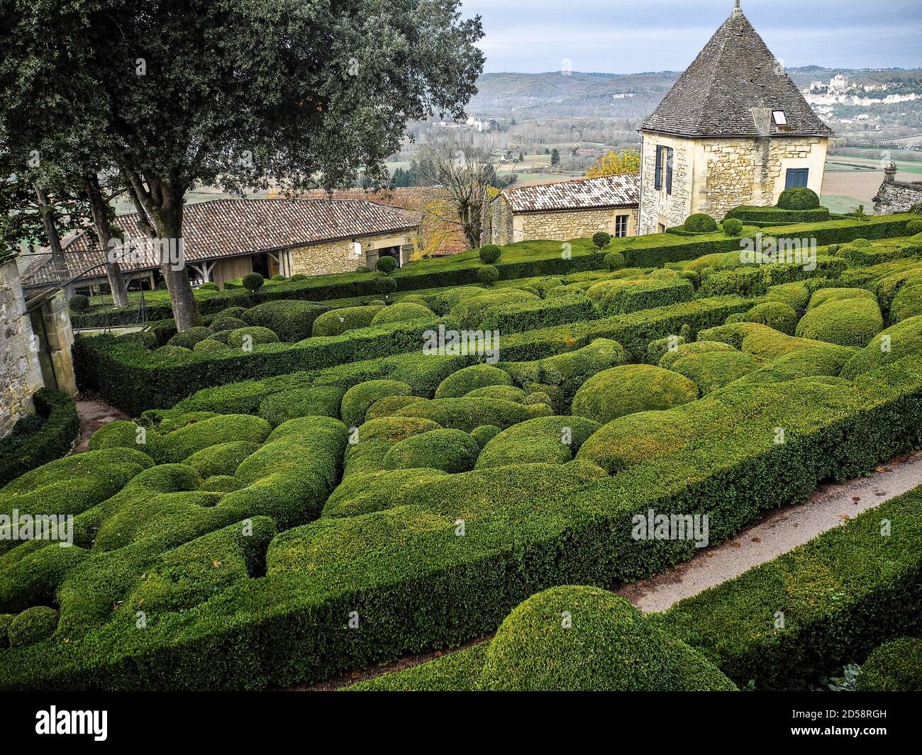 Giardini Marqueysssac Foto Stock