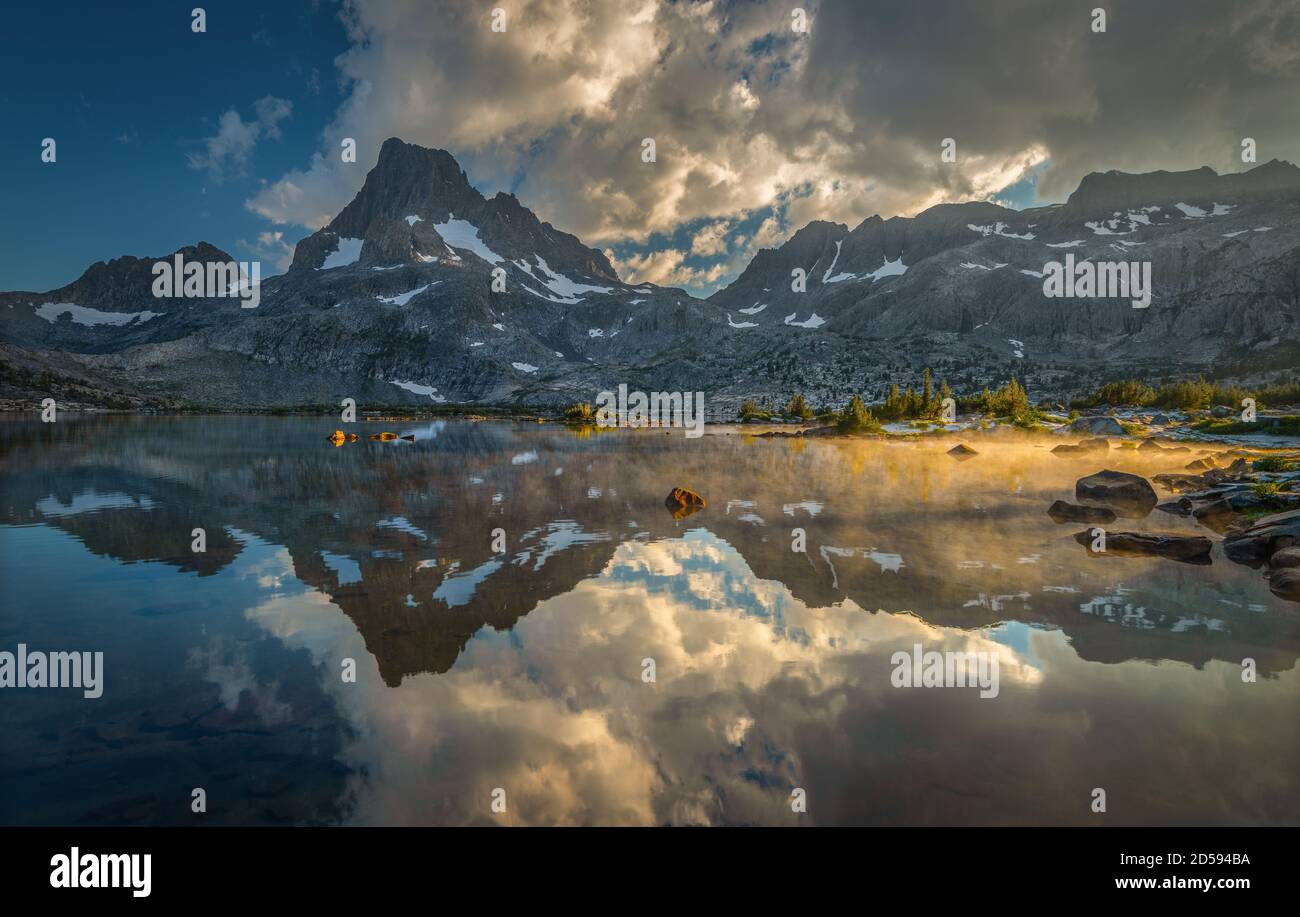 Banner Peak After a Storm, Inyo National Forest, California, USA Foto Stock