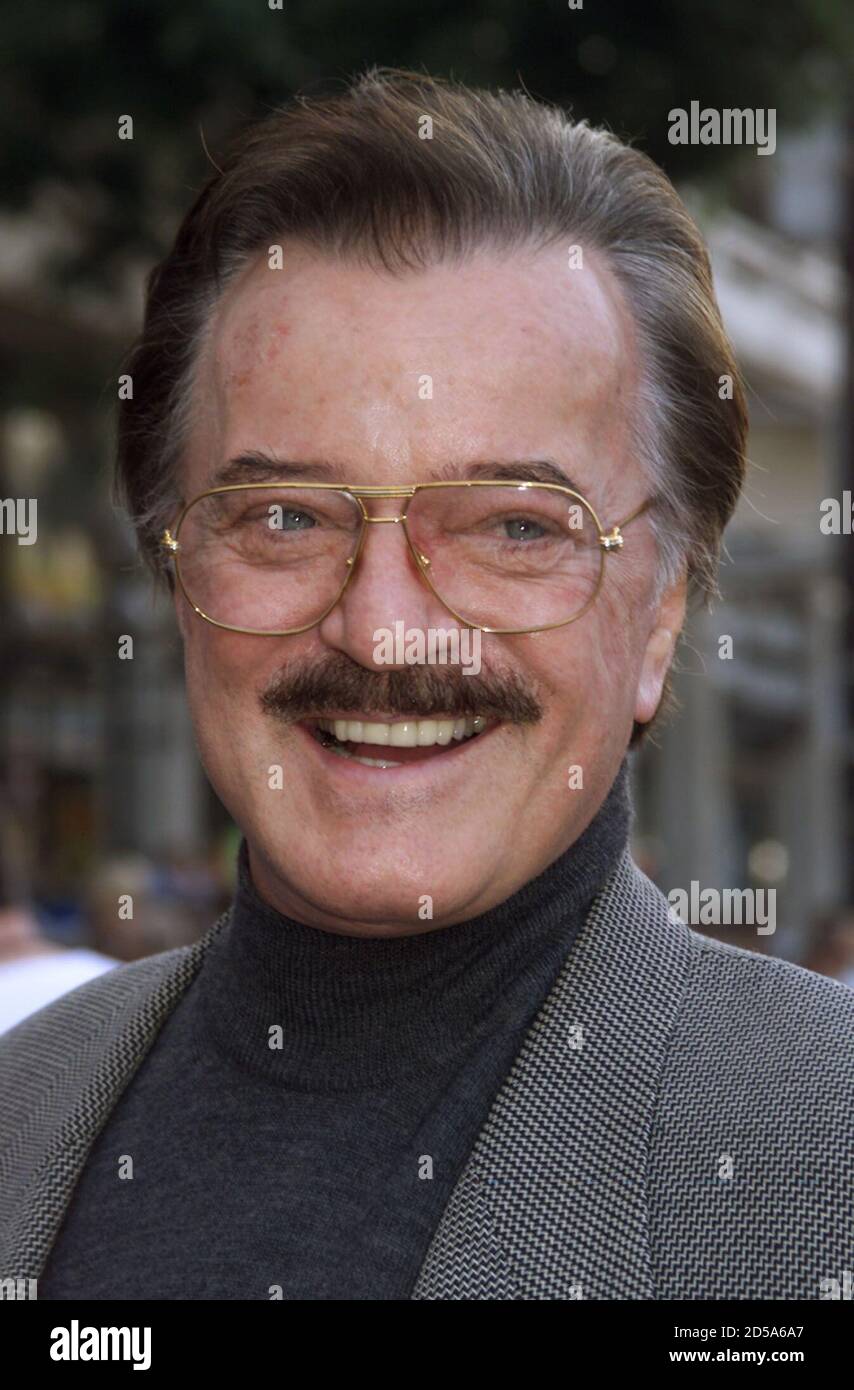 Singer Robert Goulet arrives at the premiere of the new computer