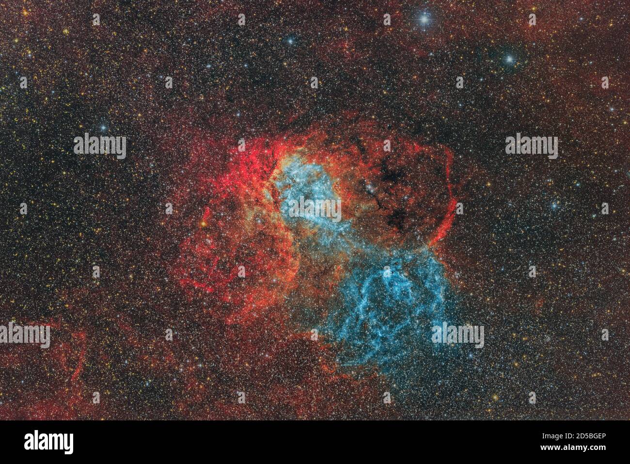 Lion Nebula SH2-132 Foto Stock