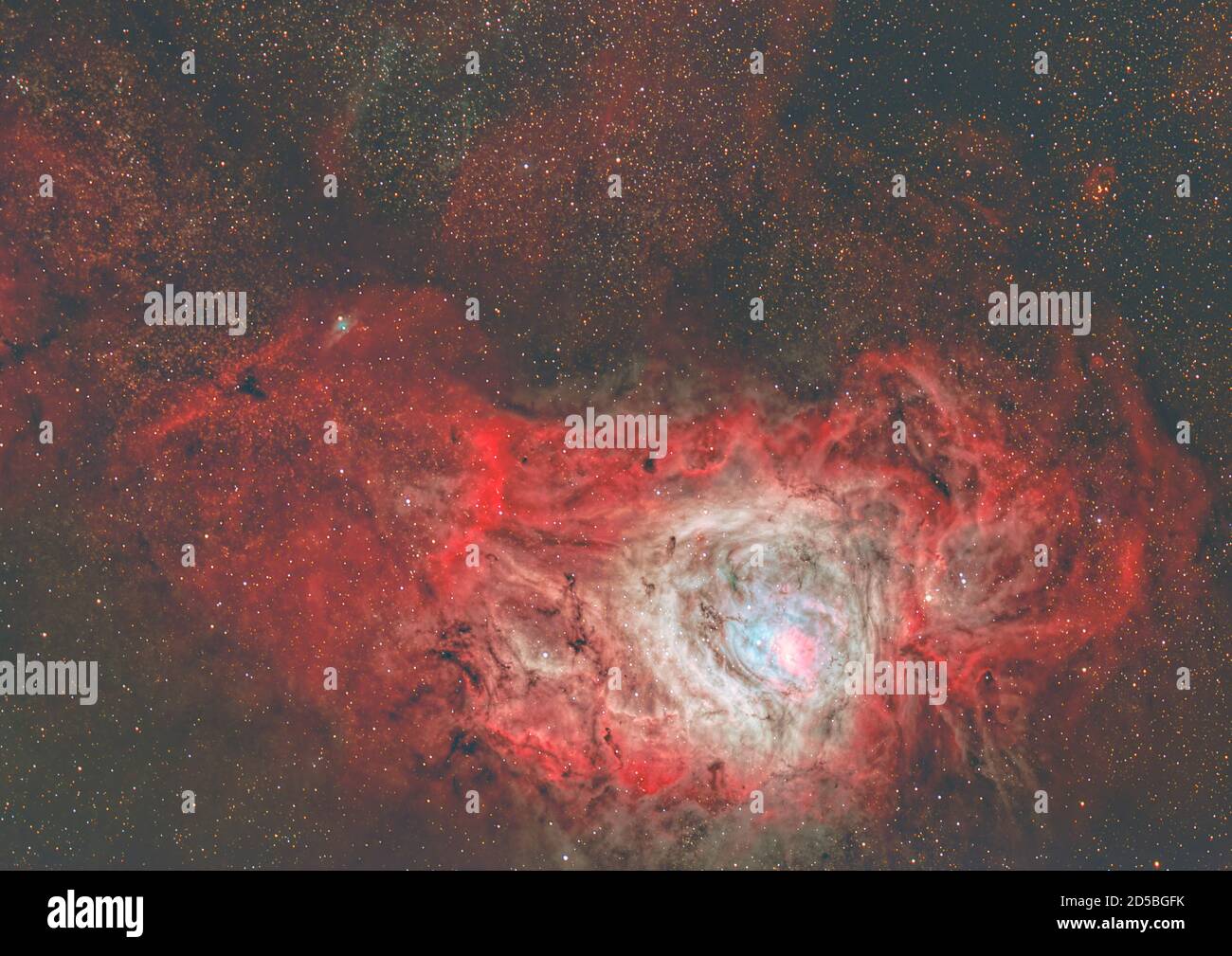 Laguna Nebula M8 Foto Stock