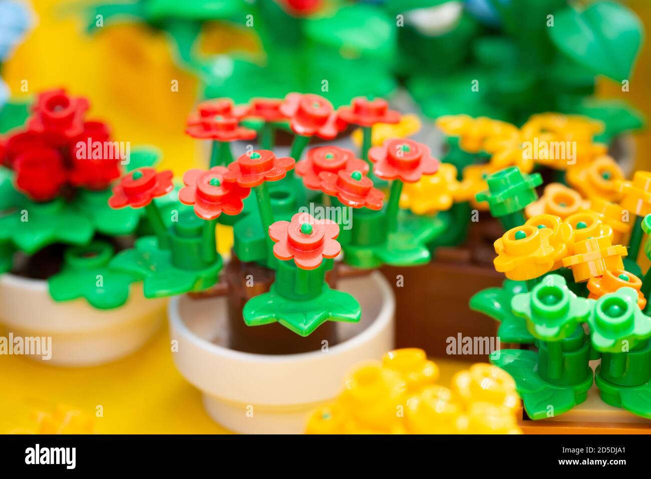 Lego fiori da giardino rosa bianco giallo cavallo giocattolo