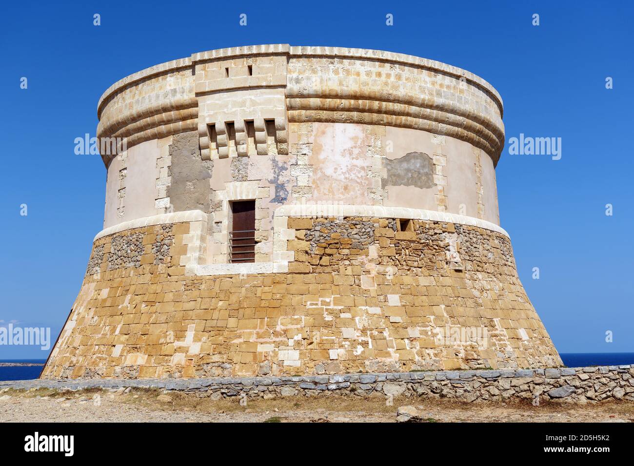 Fornells torre di difesa su Minorca Foto Stock