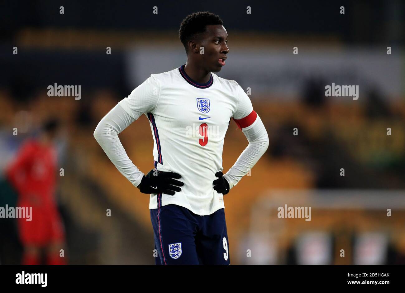 Eddie Nketiah in Inghilterra durante la partita UEFA Euro 2021 Under-21 Qualifying Group 3 a Molineux, Wolverhampton. Foto Stock