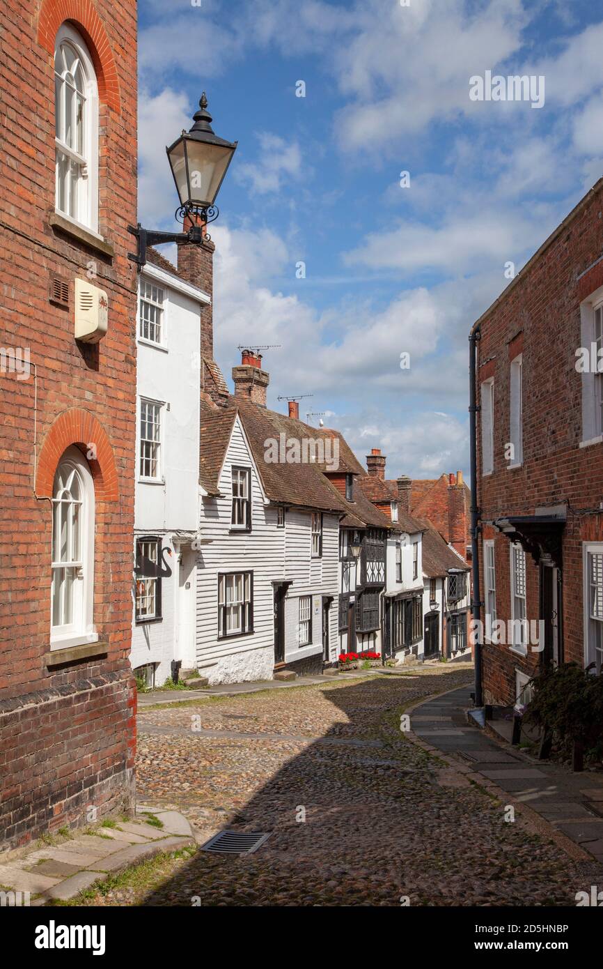West Street, Rye, East Sussex, Regno Unito Foto Stock