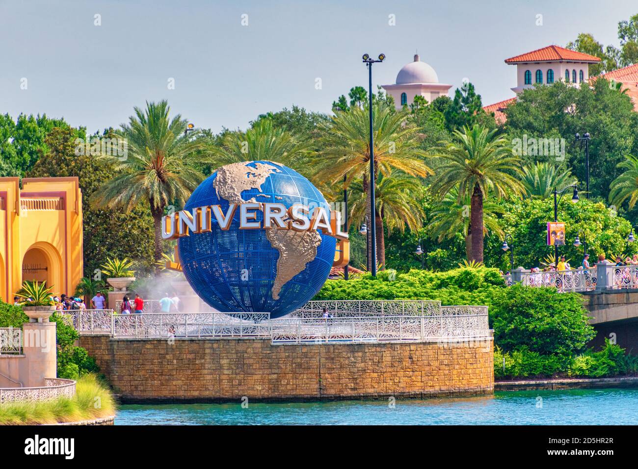 Logo del globo, Universal Studios Park, Orlando, USA Foto Stock