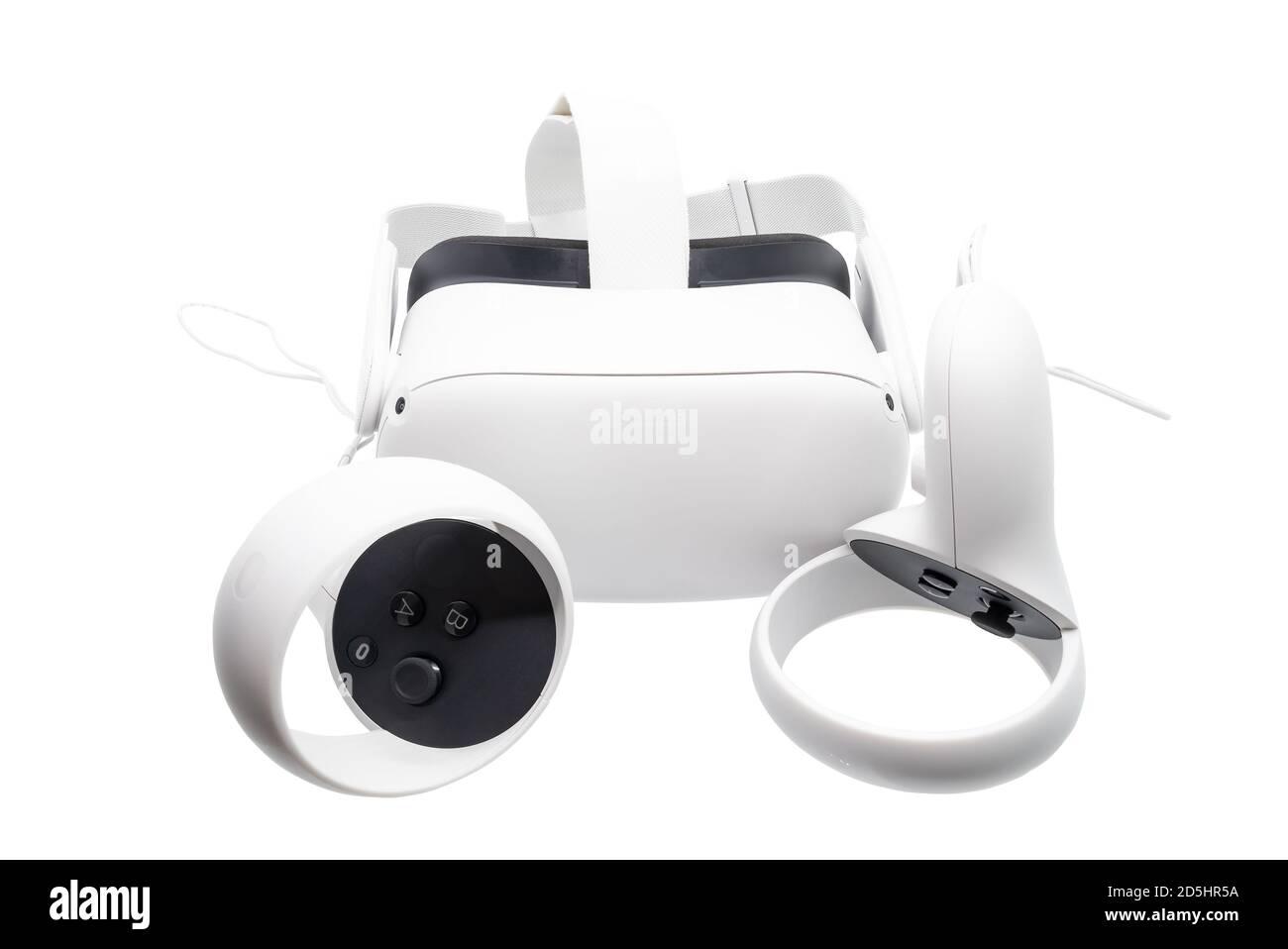 Huelva, Spagna - 13 ottobre 2020: Oculus quest 2, la nuova generazione di realtà virtuale all-in-one. Con un fattore di forma all-in-one riprogettato, il nuovo comando Touch Foto Stock