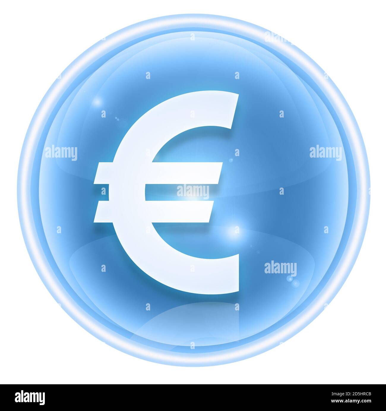 Icona europea ghiaccio, isolato su sfondo bianco Foto Stock