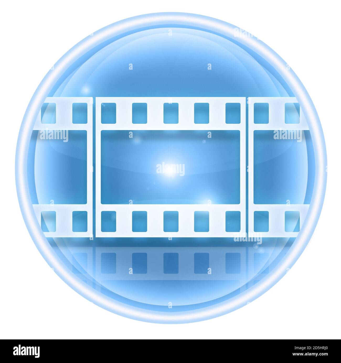 Icona pellicola ghiaccio, isolata su sfondo bianco. Foto Stock