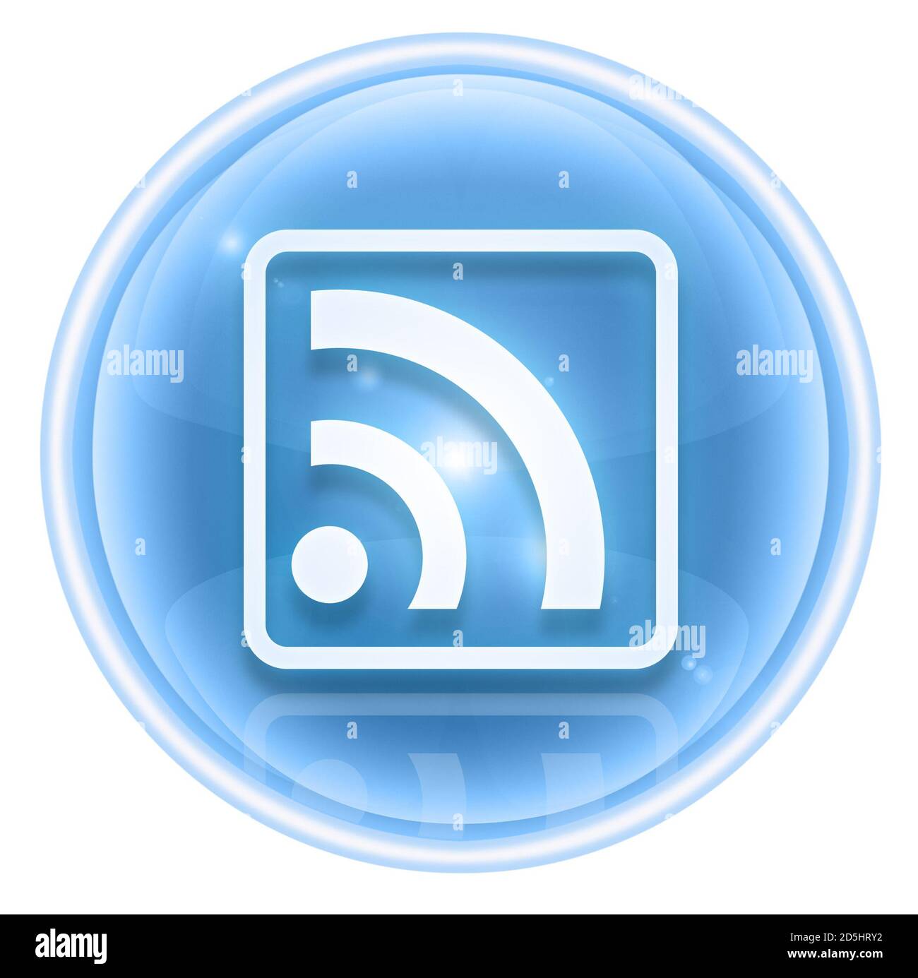 Icona WI-Fi ICE, isolata su sfondo bianco Foto Stock