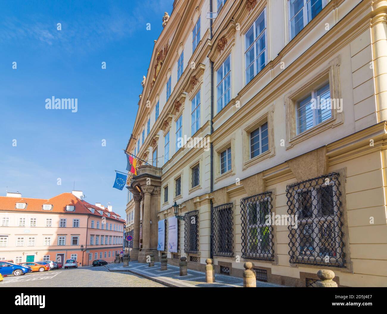 Praha: Palazzo Palais Lobkowicz, oggi Ambasciata di Germania a Mala Strana, Lesser Town, Praha, Prag, Praga, Ceco Foto Stock