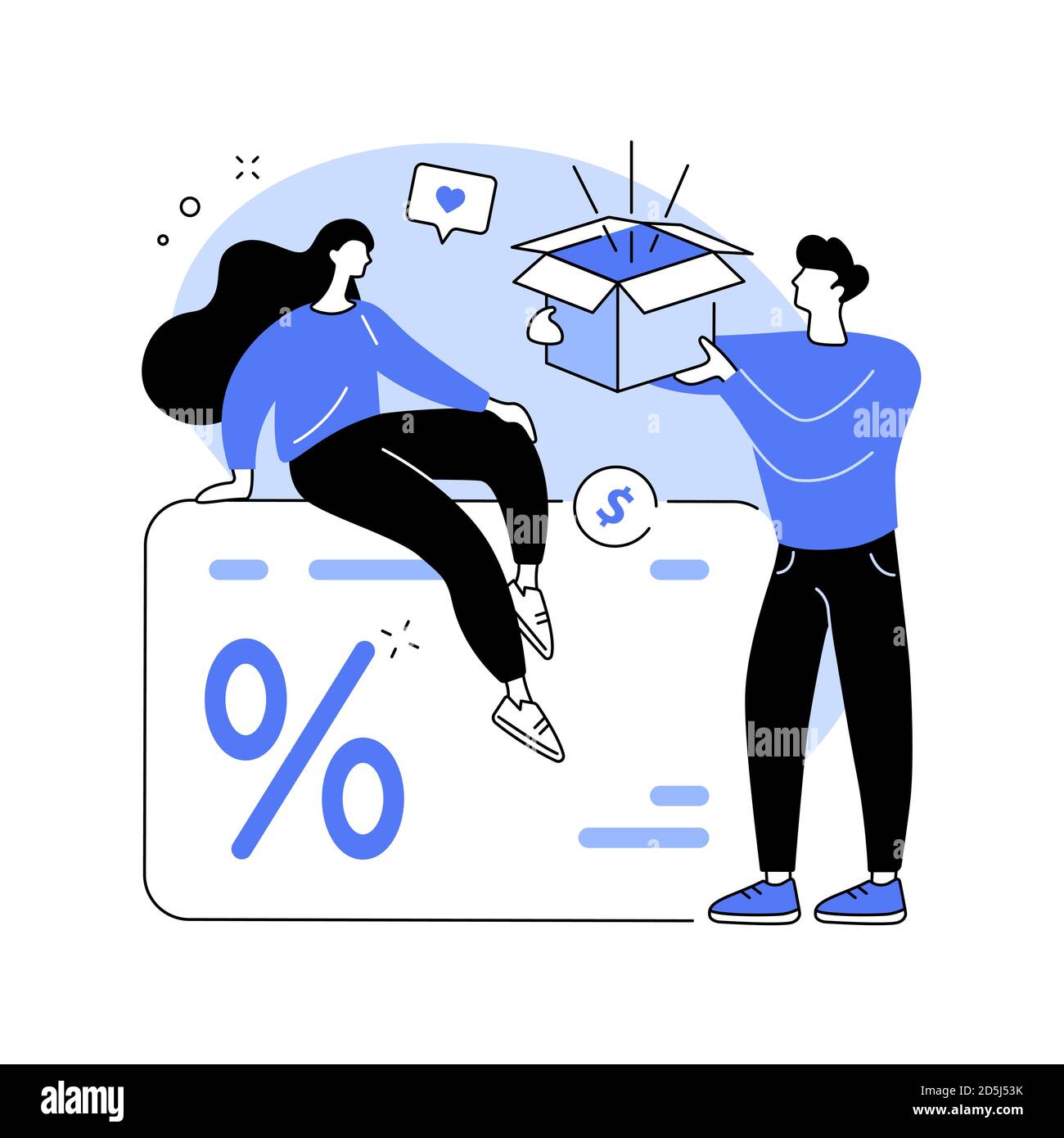 Strategia di promozione concetto astratto illustrazione vettoriale. Illustrazione Vettoriale