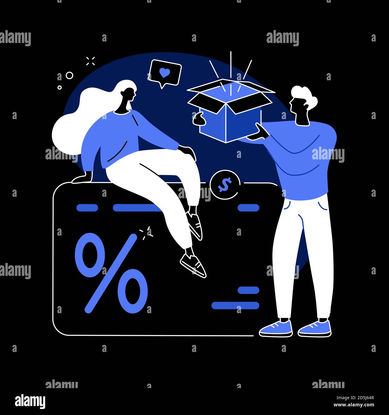 Strategia di promozione concetto astratto illustrazione vettoriale. Illustrazione Vettoriale